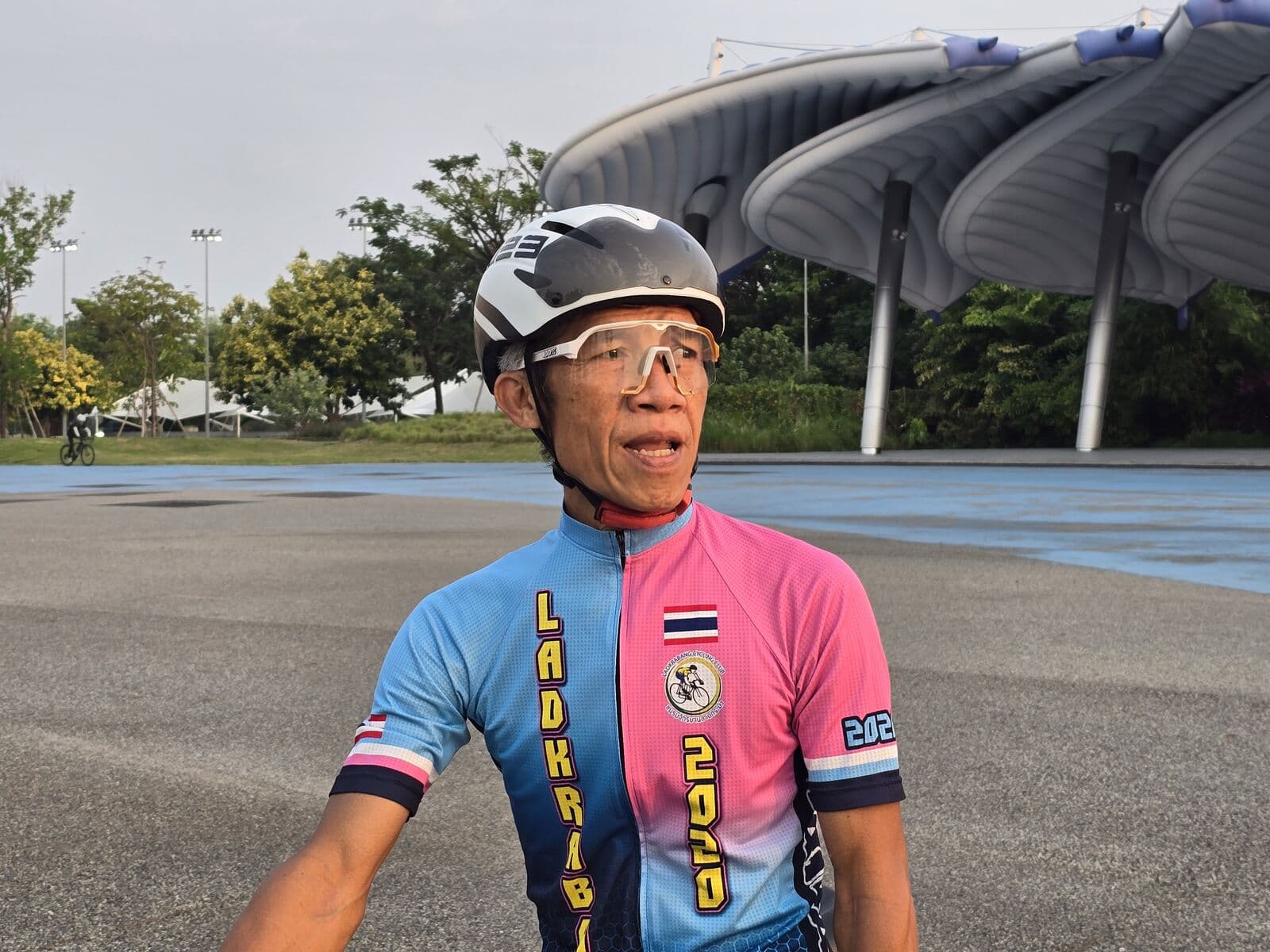Rider on the Skylane at golden hour